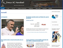 Tablet Screenshot of dreuxachandball.fr
